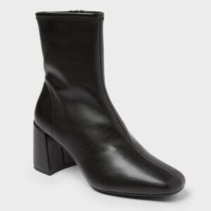 A New Day - Women’s Pippa High Shaft Heeled Boots - A New Day  Black